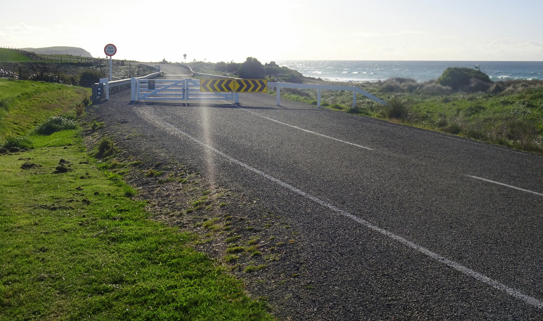 Beach Road is permanently closed just past the Reserve parking area.