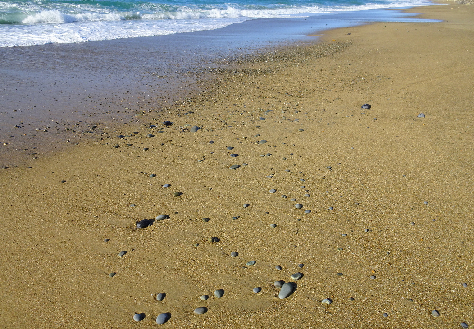 Very few stones here.
