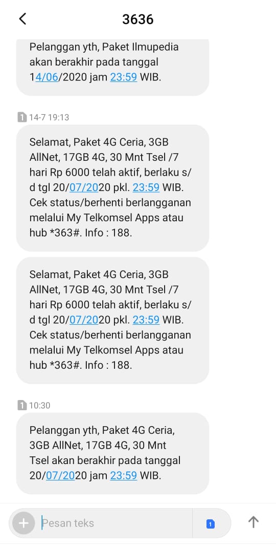 Xtra kuota dari xl axiata ada paket kuota data harian , mingguan, maupun bulanan. Paket Internet 4g Ceria Telkomsel 20gb Cuma 6000 Tumoutounews