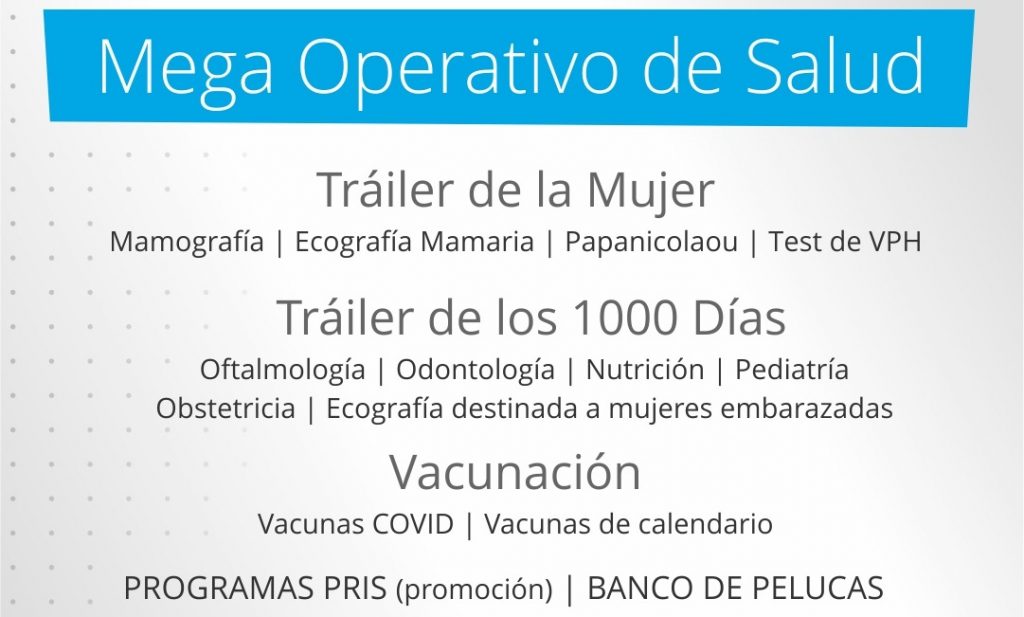 Esta semana se apostará un Mega Operativo de Salud en barrio Bicentenario