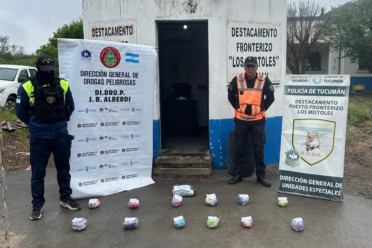 Secuestran cuatro kilos de marihuana en un control fronterizo de Los Mistoles