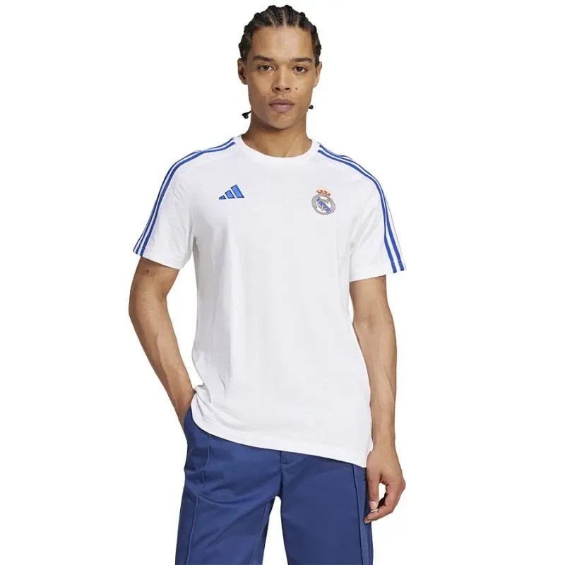 Adidas Real Madrid Tee M IT3814 - Official Men's Fan T-Shirt, White