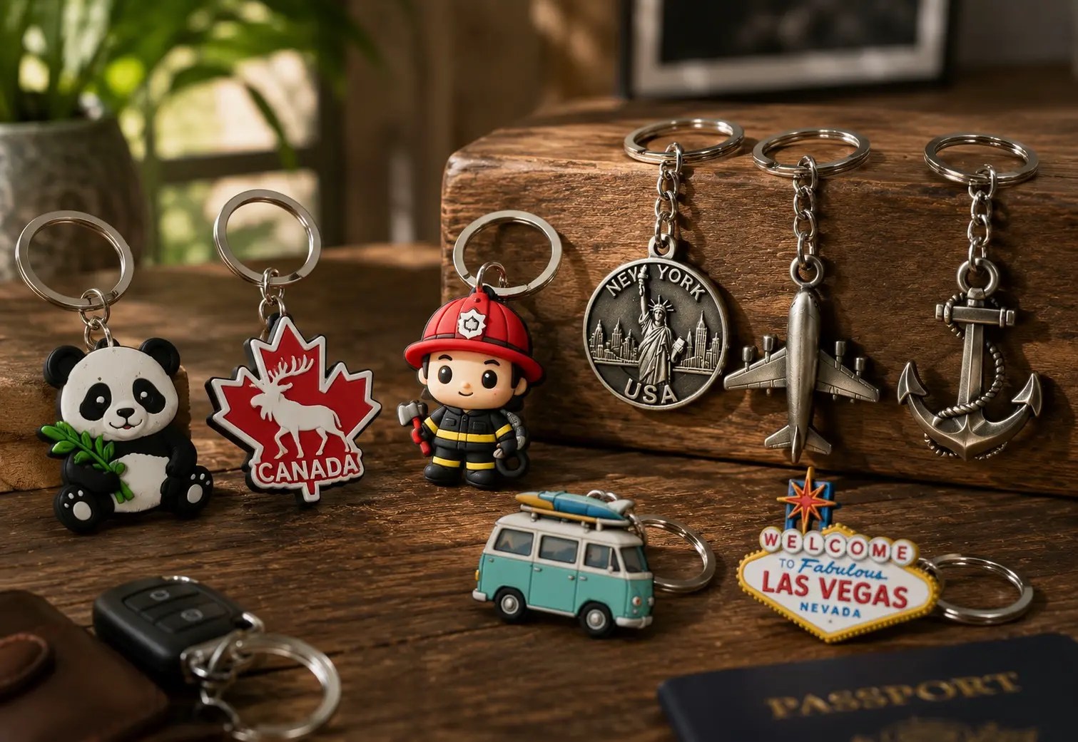 Custom 3D zinc alloy keychain