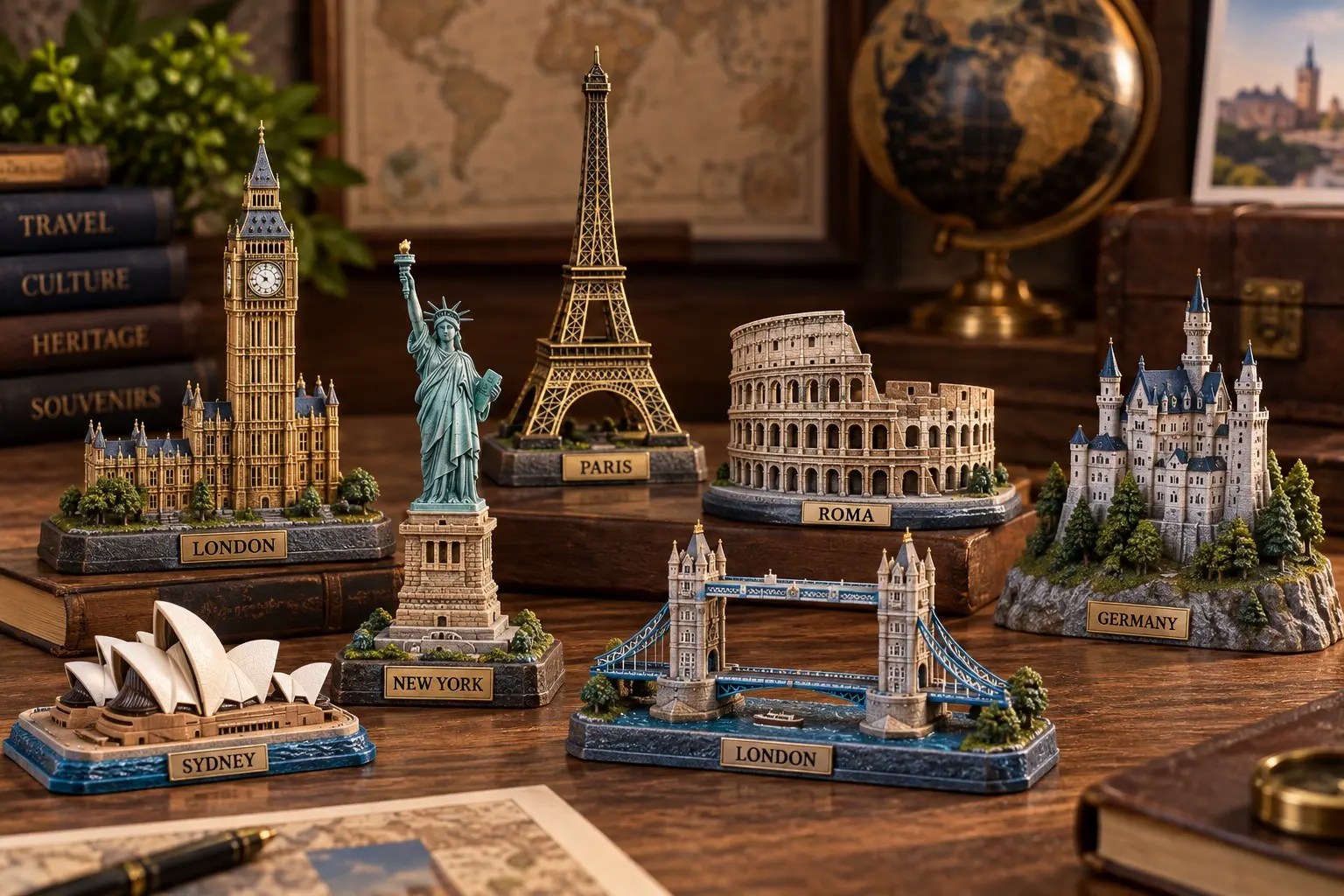 Custom polyresin landmark models and souvenir miniatures