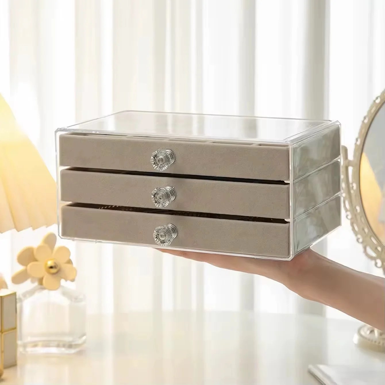3 Layer Acrylic Jewelry Storage Box