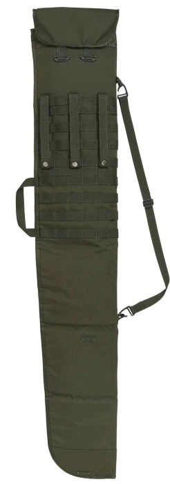 Baksida av Chevalier Ranger Rifle Case med justerbar axelrem och PALS-fästen.