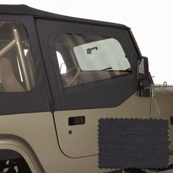 Rugged Ridge Replacement Door Skins Black Denim 88 95 Jeep Wrangler Yj