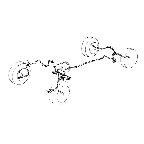 Full Brake Line Set 87 95 Jeep Wrangler Yj