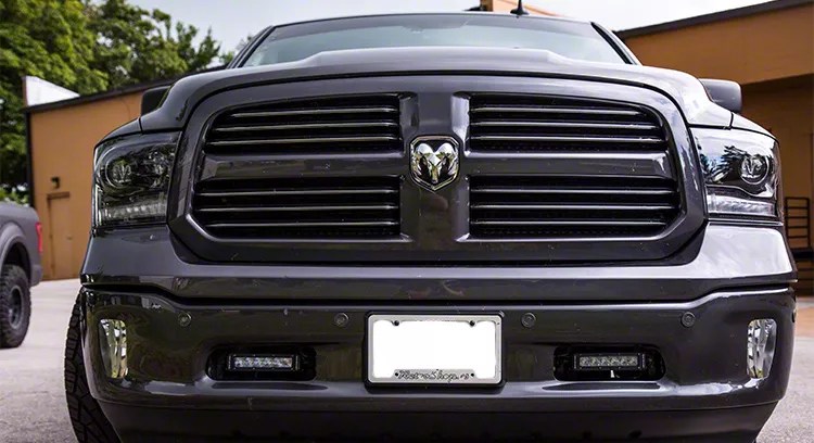 Diode Dynamics White Led Dot Sae Light Bar Kit Driving Beam 13 18 Ram 1500 Excluding Express Sport