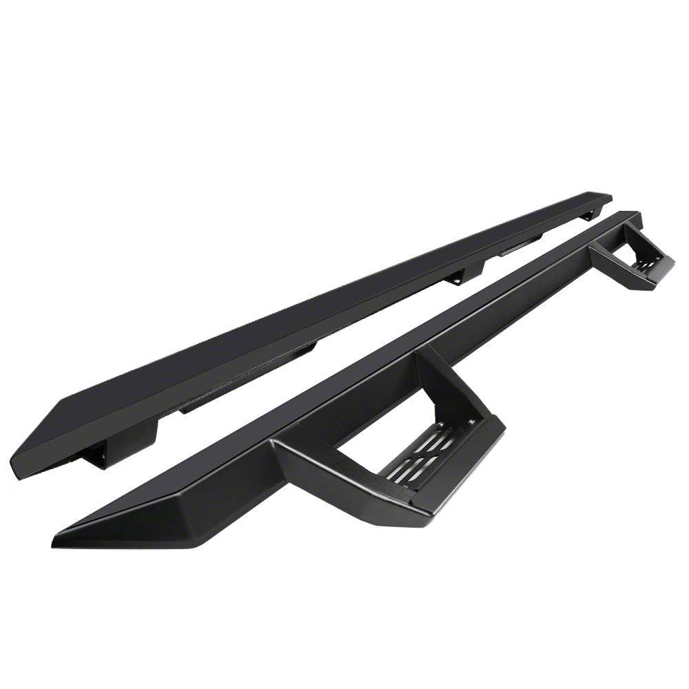Tacoma drop side step bars; black (05-22 tacoma double cab)