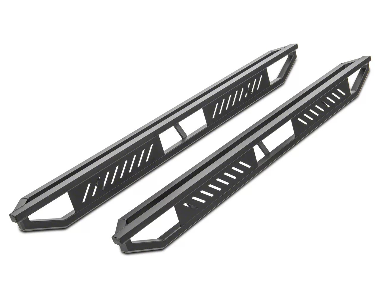 Tacoma rocker armor side step bars; matte black (05-23 tacoma access