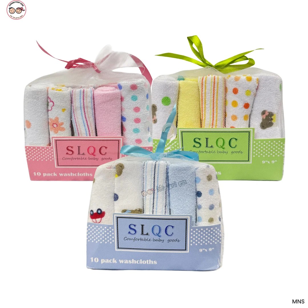 Soft Baby Face Towels - 10pcs Set