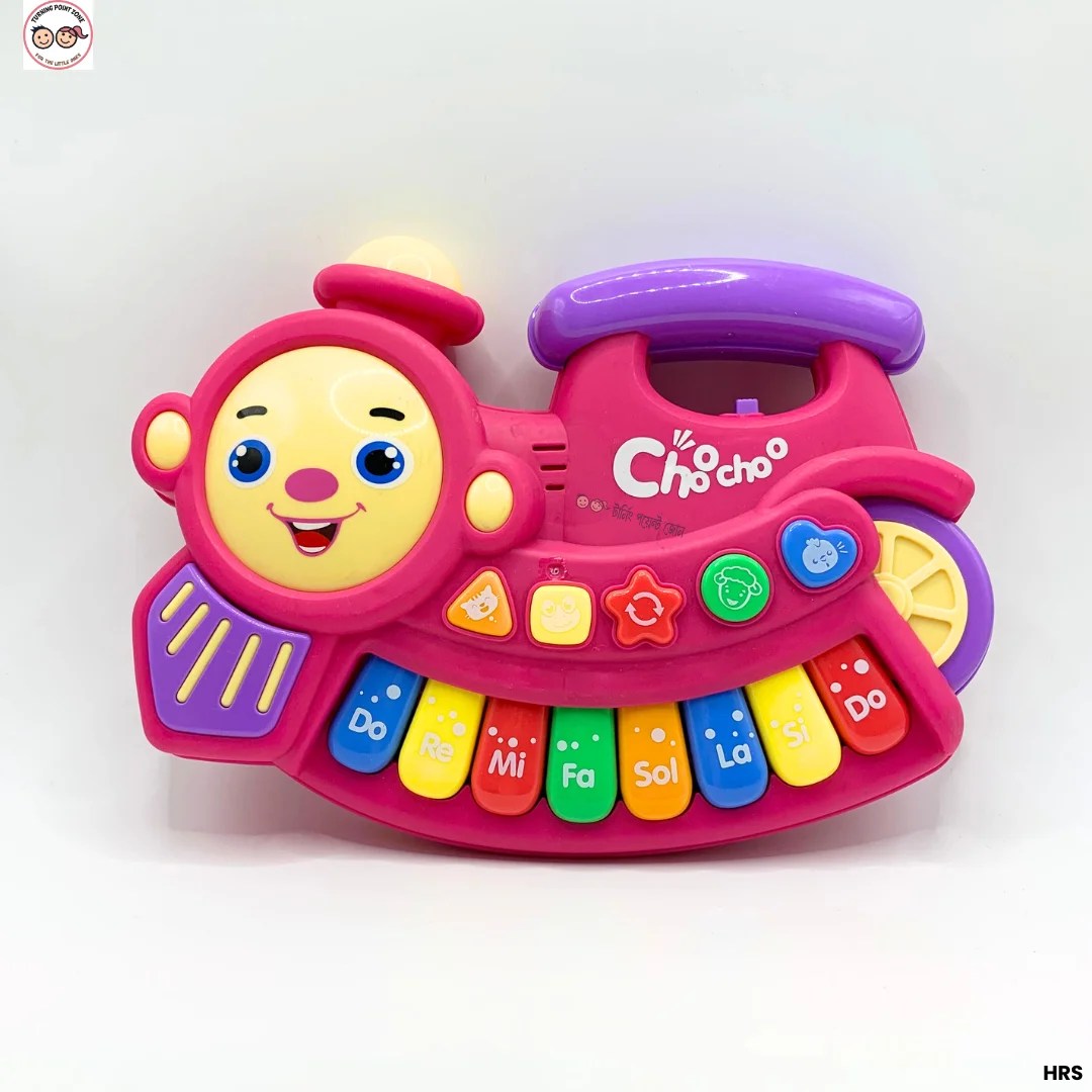Animal Sound Piano Musical Train Toy - Red