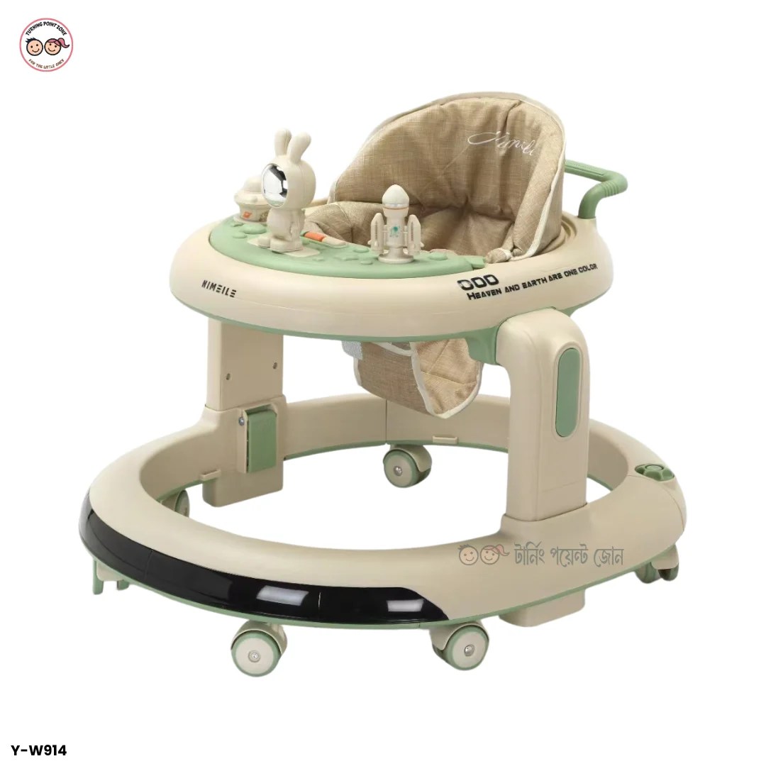 Multi-functional Musical Baby Walker - Green