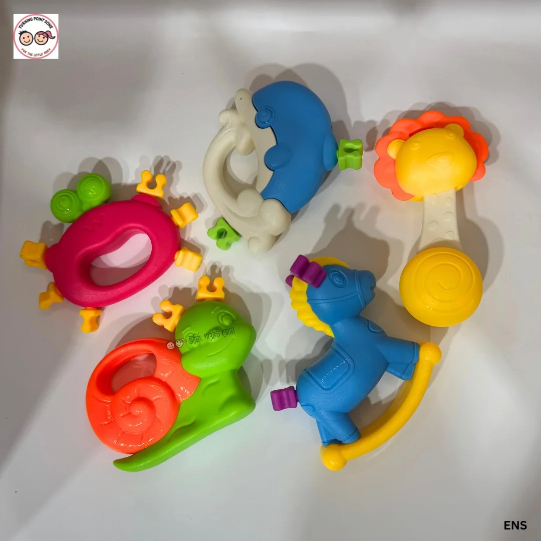 Baby Rattle Teether Set - 5pcs