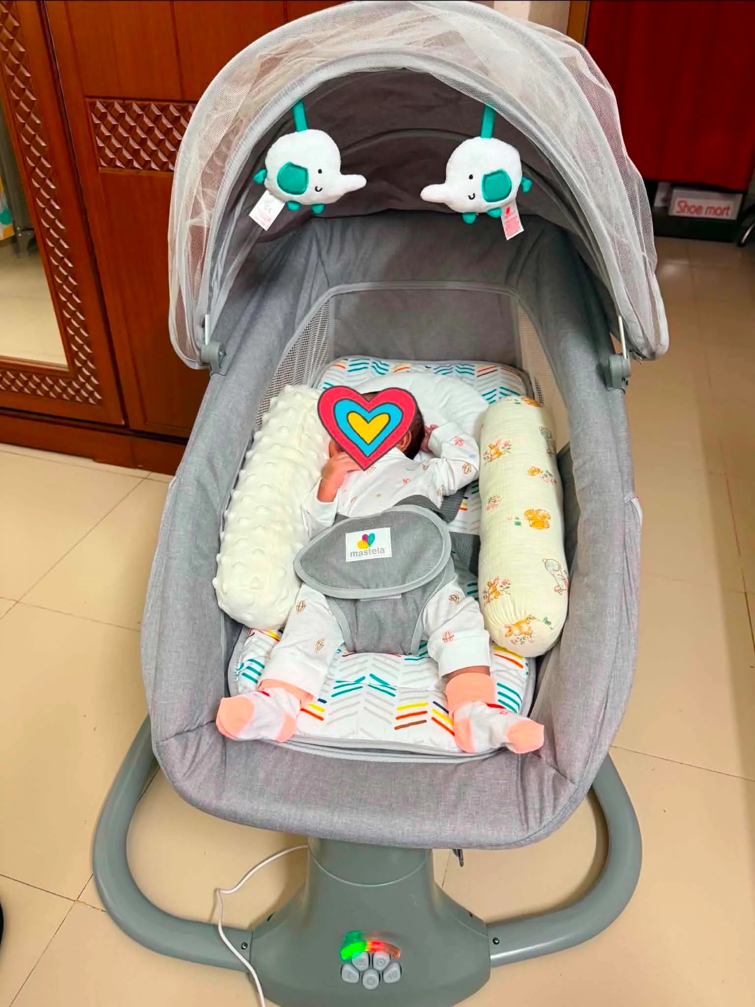 Mastela 3in1 Deluxe Multifunctional Bassinet - Grey