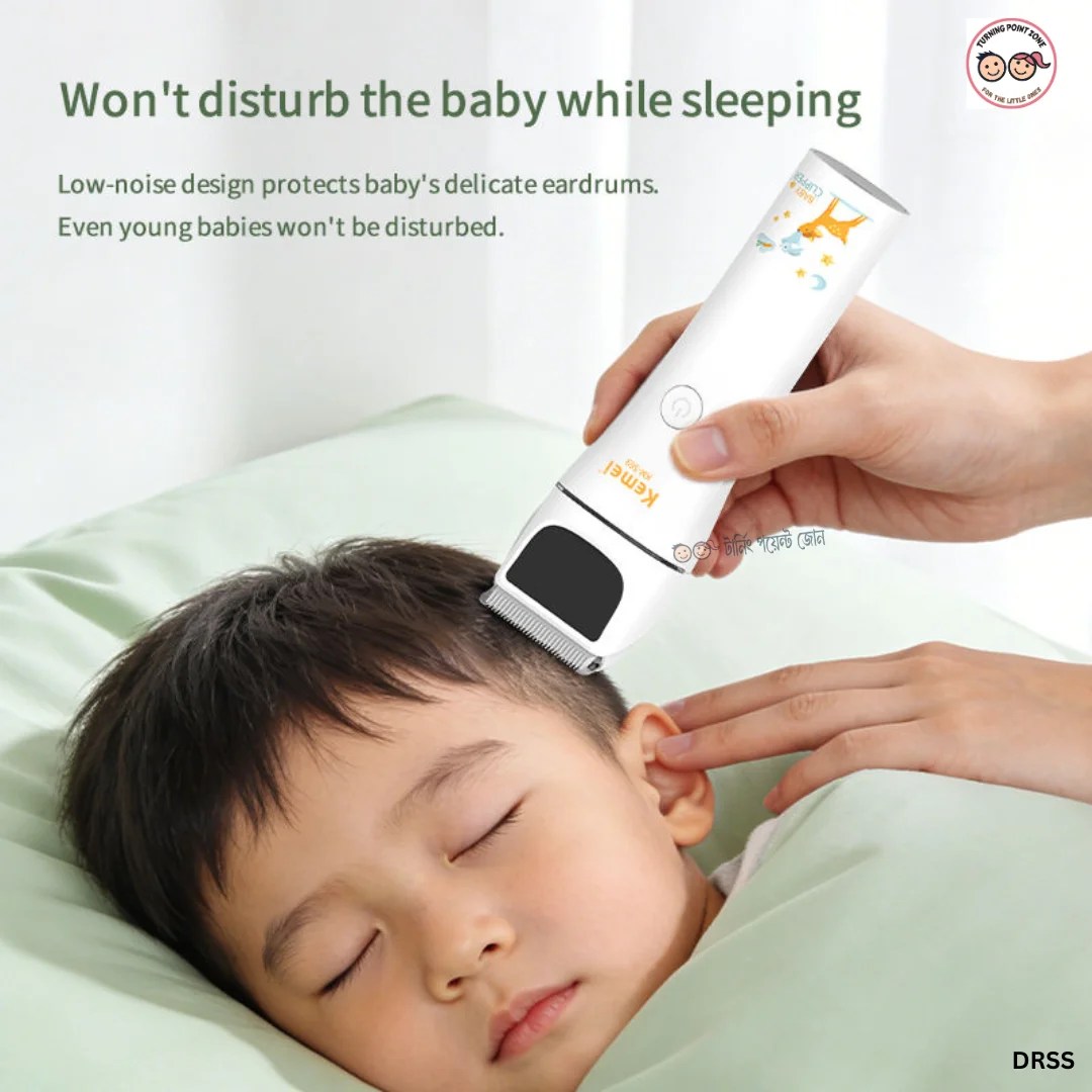 Kemei 1200mAh Li-battery Quiet Low Noise Baby Haire Cutter - China