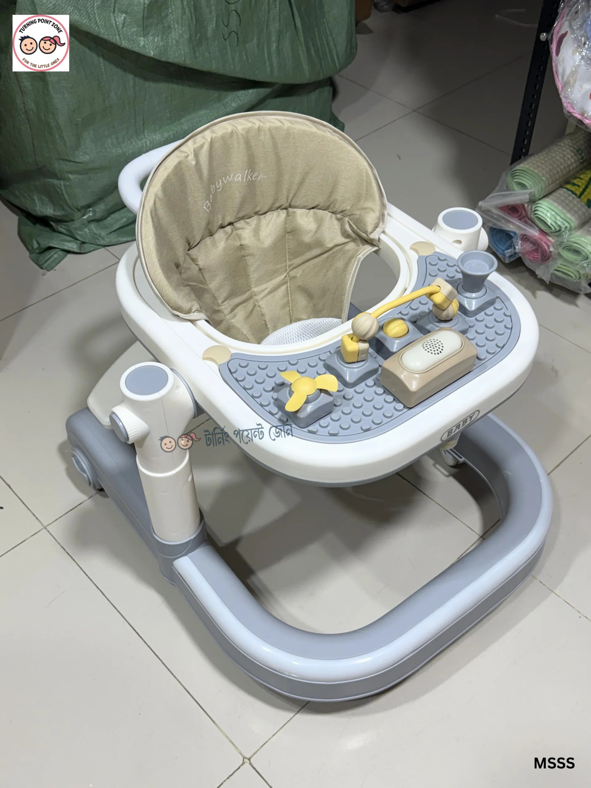 Multi-functional Musical Baby Walker - gray