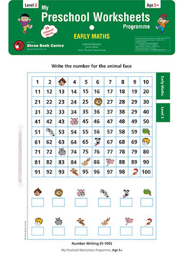 My preschool worksheets programme -early maths level 3