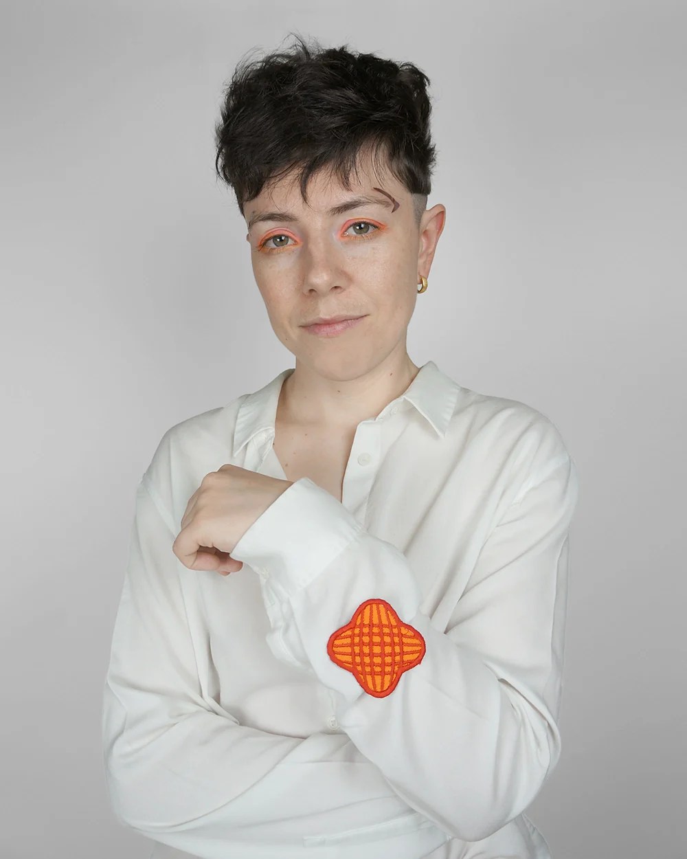 Double Circle Embroidered Patch Turningtidesnyc - HD Minimal Patterns for Desktop