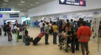Aeropuerto de Mérida aplica medidas sanitarias por el coronavirus