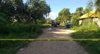 Hallan un ejecutado en área verde de la Región 227 de Cancún