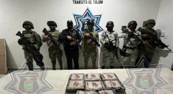 Recalan paquetes con cocaína en una playa de Tulum