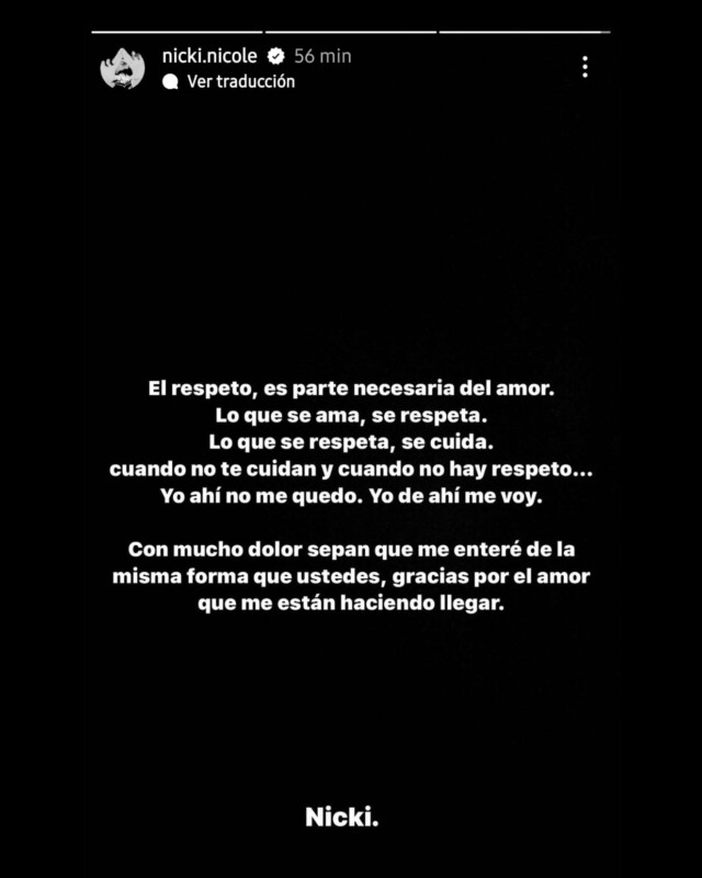 Peso Pluma le fue infiel a Nicki Nicole y terminan su relación 