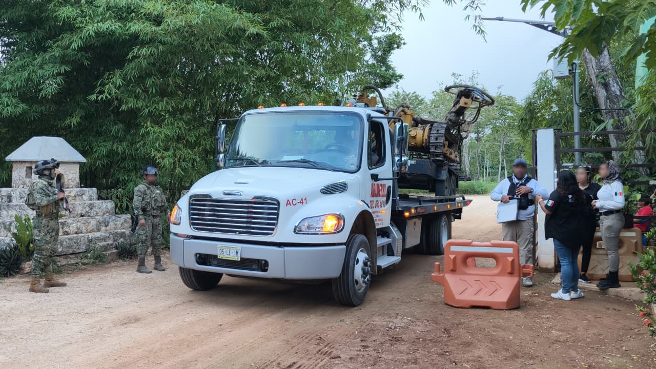 Catean predio por posibles delitos ambientales en Puerto Morelos; se aseguraron diversas evidencias que serán anexadas a la investigaciones.