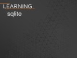 Pdf Learning Sqlite