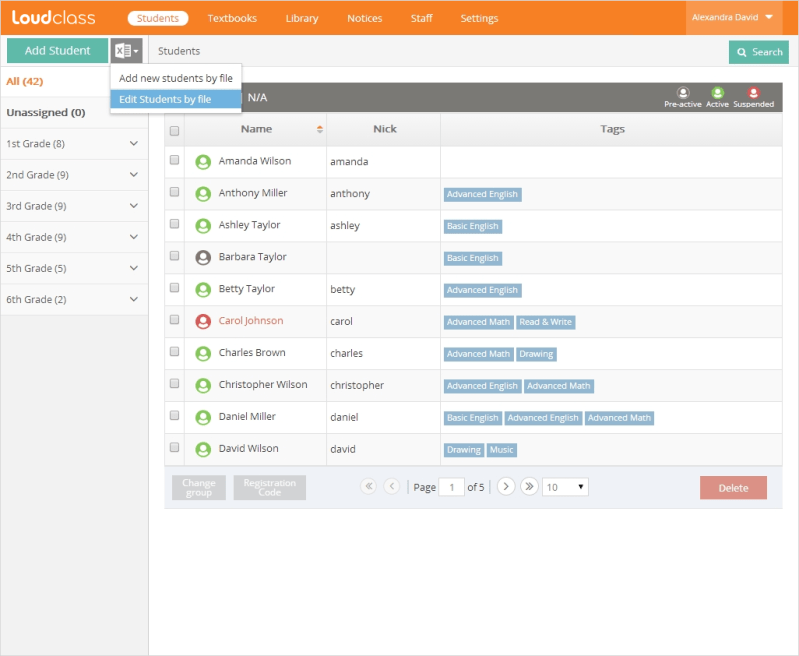 Loudclass Tutorial Modifying Student Information By File Loudclass - 4K Geometric Designs for Desktop