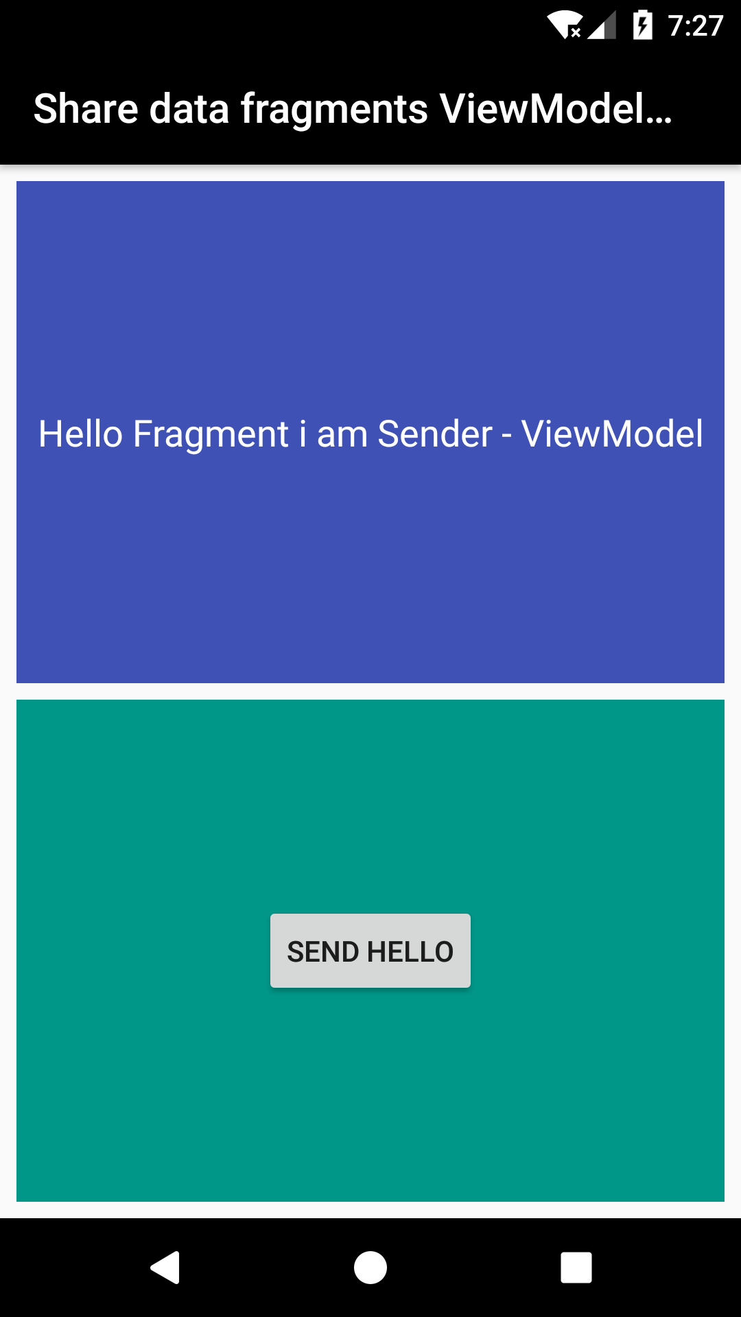Share Data ⇔ Between Fragments Used ViewModel Example EyeHunts