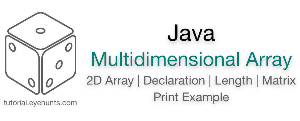 2d Array Java | Multidimensional Array example | Matrix - EyeHunts