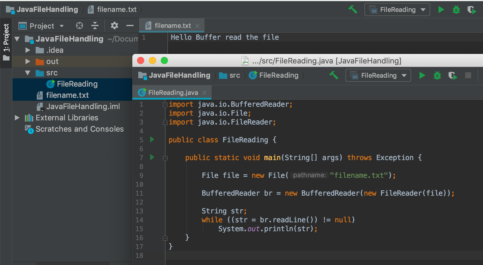Java Read File Text | toString | Scanner | line by line example - EyeHunts