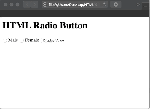 HTML Radio Button Label | Input, Group, Checked & Example - EyeHunts