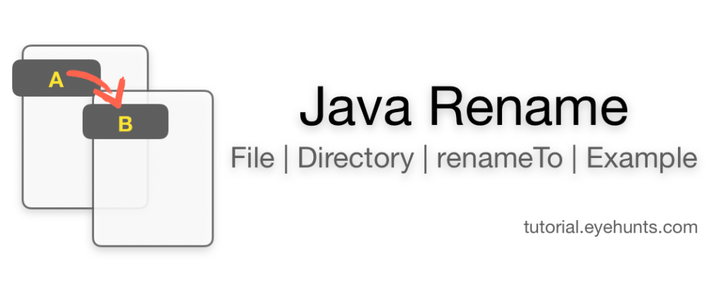 Java Rename File | directory with Example code - EyeHunts