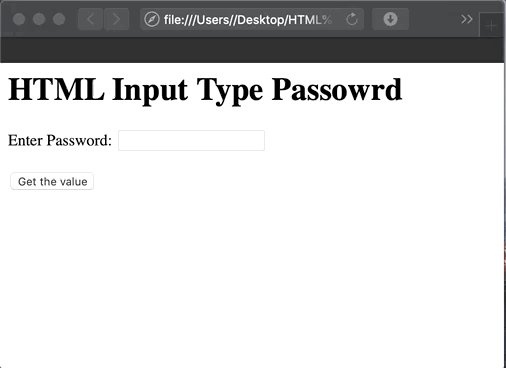 HTML Password Input Box | Field Show Characters Example - EyeHunts