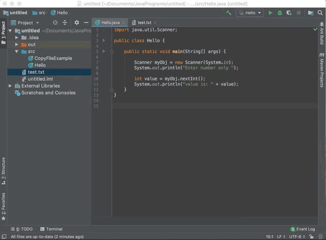 Java scanner class | import | nextline, nextint, Exception Eg. - EyeHunts