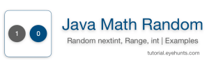 Math Random Java | Random nextint, range, int | Examples - EyeHunts