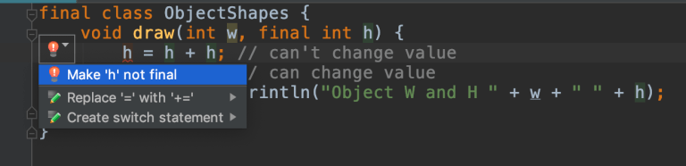 Final keyword in Java | Variable, Method, Class with examples - EyeHunts