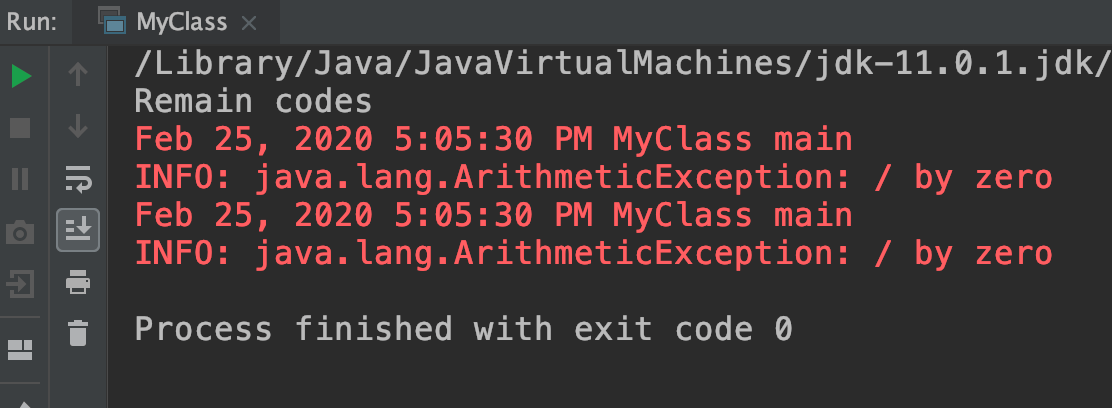 Java print stack trace to log | Logger class - EyeHunts