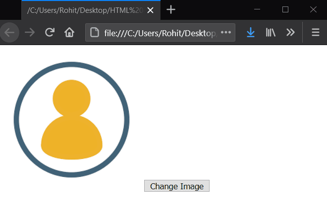 Change image src using JavaScript | Program onClick event Example