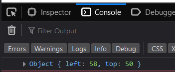 Get the absolute position of element JavaScript | Example code