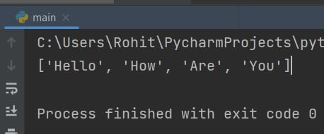 Python capitalize first letter of every word in the list | Example code