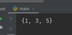 Python intersection of two sets