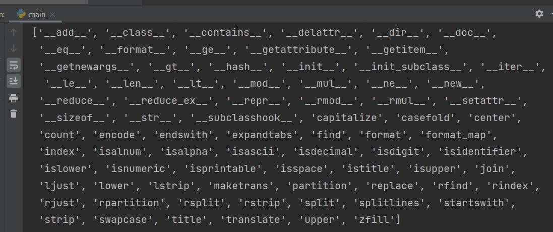 Python print methods of object | Example code