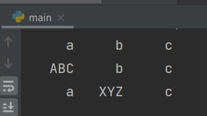 Python print table align