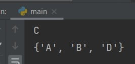 Python set pop method