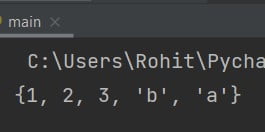 Python set update method