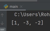 Python subtraction between two lists | Example code